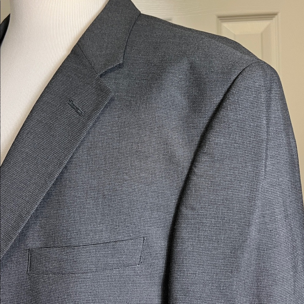Haggar 1926 Originals Men’s Grey Blazer Jacket 2 Button  Sz 48R